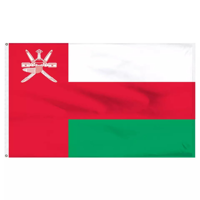 Cờ tùy chỉnh Cờ 3x5 Ft 100% Polyester Cờ quốc gia Oman