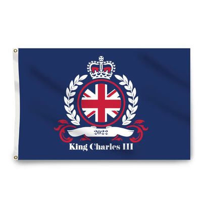 Chất Lượng Cao 3x5ft Cờ Vua Charles Vương Quốc Anh Vua Charles III Đăng Quang 2023